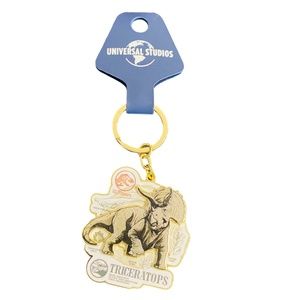 Universal Studios Jurassic World Triceratops Keychain